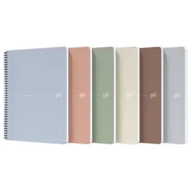 Cahier recycl&eacute; &agrave; spirales 100 pages 90gr A4 5x5. photo du produit