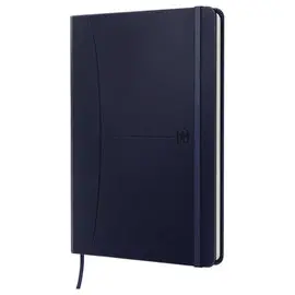 Cahier Signature broché A5 160 pages ligné. Bleu photo du produit