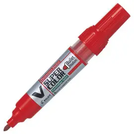 Marqueur permanent à encre liquide - V-SUPERCOLOR - rouge - PILOT photo du produit