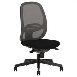 Siège synchrone EGGY noir dos résille noir. Livré monté photo du produit