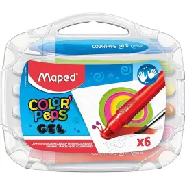 6 Crayons gel - Coloris assortis - Maped photo du produit