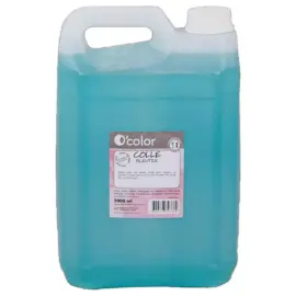 Colle liquide lavable &agrave; l'eau - 5 L - Bleu - O'Color photo du produit