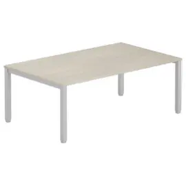 Table modulaire rectangulaire 200 x 120 acacia/ alu photo du produit