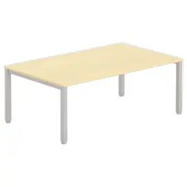 Table modulaire rectangulaire 200 x 120 hêtre/ alu photo du produit