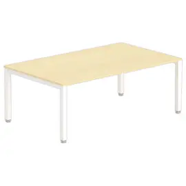 Table modulaire rectangulaire 200 x 120 hêtre/blanc photo du produit