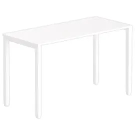 Table modulaire rectangulaire 180 x 80haute blanc/blanc photo du produit