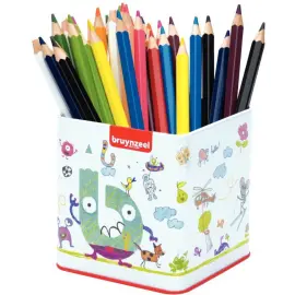 48 Crayons de couleur gros module - Mine 5 mm - Coloris assortis - Bruynzeel photo du produit