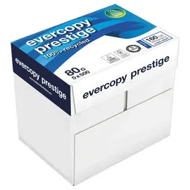 5 ramettes de papier recyclé 100% Evercopy Prestige A4 80G photo du produit
