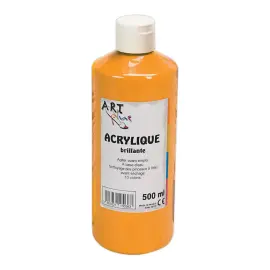 Gouache acrylique - 500 ml - Orange - Art Plus photo du produit