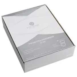 500 Pochettes perforées en polypropylène lisse 12/100e - FIDUCIAL photo du produit