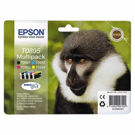 4 CARTOUCHES EPSON T0895 SINGE N.C.J.M MULTIPACK photo du produit
