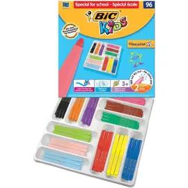 96 Feutre Visacolor XL - Encre lavable - Pointe large - Coloris assortis - Bic photo du produit