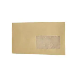 Carton de 1000 Enveloppes MSP papier kraft 85g 114x229mm Fenêtre 45x100mm photo du produit