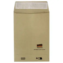 150 Pochettes kraft brun - 160x230mm à soufflets - POCHECO photo du produit