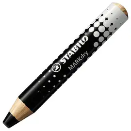 Crayon effaçable à sec MARKdry - noir - STABILO photo du produit