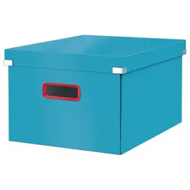 Boîte de rangement Cosy avec couvercleMed bleu photo du produit