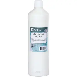 Gouache liquide - 1L - Blanc- O'Color photo du produit