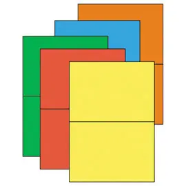 100 Planches d'étiquettes L210xH148,5 mm 200 étiq/ boîte, jaune vif photo du produit