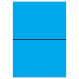 100 Planches d'étiquettes L210xH148,5 mm 200 étiq/ boîte, bleu vif photo du produit