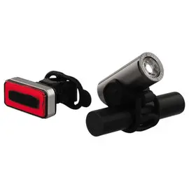 Kit d'éclairages LED vélo av/ar rechargeables en USB photo du produit