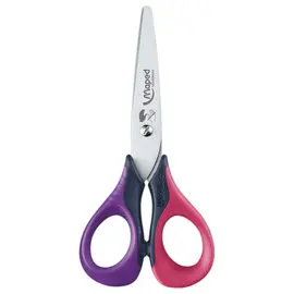 Ciseaux SENSOFT GAUCHER 13 cm, ann souples, assortis, pr&eacute;sentoir photo du produit