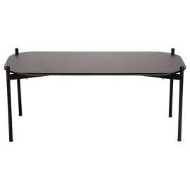 Table basse MEET 100 x 50 Noir pieds noirs photo du produit