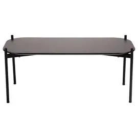 Table basse MEET 100 x 50 Noir pieds noirs montée photo du produit