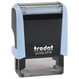 Tampon TRODAT Printy 2L 4910 personnalisable - Bleu pastel photo du produit