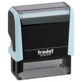 Tampon TRODAT Printy 6L Maxi 4914 personnalisable - Bleu pastel photo du produit