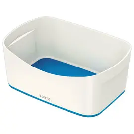 Boîte de rangement mybox petit blanc/bleu photo du produit