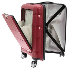 Valise cabine à 4 roulettes avec compartiment PC - Rouge photo du produit