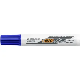 BIC Velleda 1791 Feutres pour Tableau Blanc Effa&ccedil;ables &agrave; Sec Pointe Large Biseaut&eacute;e - Bleu photo du produit
