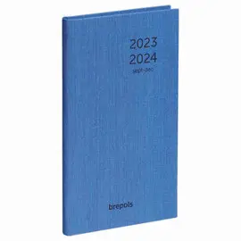 Agenda semainier Brepols KASHMIR - 9x16 cm - Bleu ou noir photo du produit