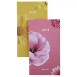 Agenda semainier Brepols BLOOM - 9x16cm - Assortis photo du produit
