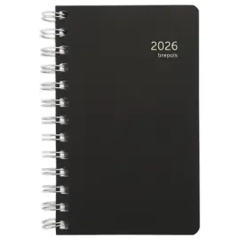 Agenda journalier Brepols Chantier recyclé polypro - 10x16,5 cm - Noir photo du produit