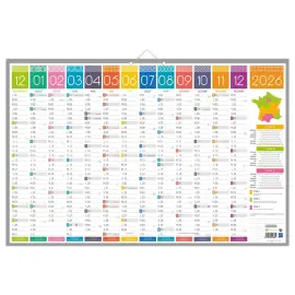 10 Calendrier banque Bouchut Tendance 13 mois - 65x43 cm photo du produit