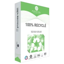 Feuilles de papier blanc - A4 - 100% recyclé - FIDUCIAL photo du produit