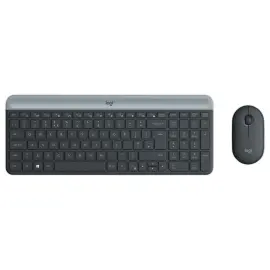Kit clavier et souris sans fil ultra-fin noir MK470 photo du produit