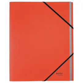 Trieur avec &eacute;lastiques Leitz 12 touches - 100% recycl&eacute; - Rouge photo du produit