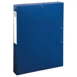 Boîte de classement PP recyclé BeeBluedos dos 4 cm - Bleu marine photo du produit