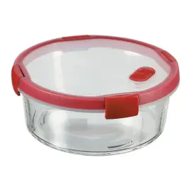 Boite alimentaire en verre ronde 1,2L CURVER rouge photo du produit