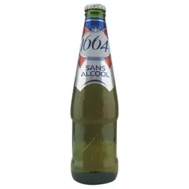 Pack de 12 bouteilles de bière blonde 1664 sans alcool - 33cl photo du produit