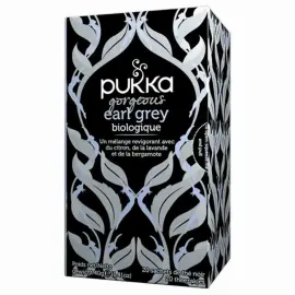 Boite de 20 sachets de thé noir Pukka gorgeous Earl Grey bio photo du produit