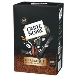 Boite de 80 sticks de café soluble Carte Noire photo du produit