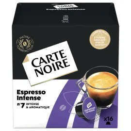 Boite de 16 capsules de café CARTE NOIRE Espresso Intense pour  DolceGusto® photo du produit