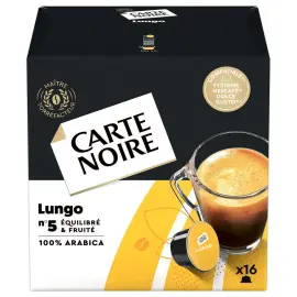 Boite de 16 capsules de café Carte Noire Lungo pour cafetière DolceGusto® photo du produit