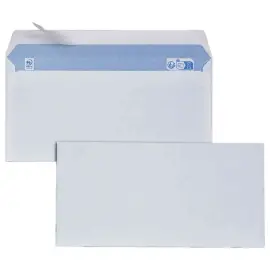 Boite de 500 enveloppes blanches 110x220 mm 75g bande siliconée photo du produit