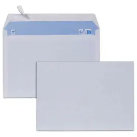 Boite de 500 enveloppes blanches 162x229 mm 80g bande siliconée photo du produit