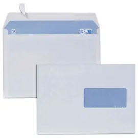 Boite de 500 enveloppes blanches 162x229 mm fen 45x100 80g bande siliconée photo du produit