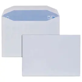 Boite de 500 enveloppes MSPA blanches 162x229 80 g fermeture gommée photo du produit